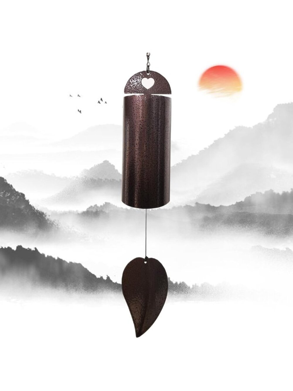28-Inch Deep Tone Wind Chimes for Outdoor Serenity | Memorial Garden Decor Gift